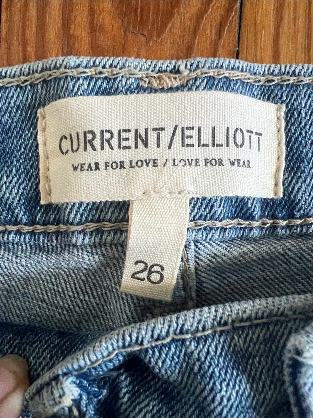 NWT Current/Elliott The Jaunt Taper Baggy High Rise Jeans Morning Glory 26 - Picture 2 of 10